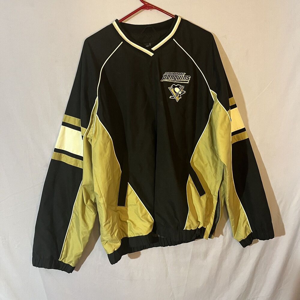 Pittsburgh Penguins Windbreaker Pullover Mens L GIII Sports by Carl Banks NHL